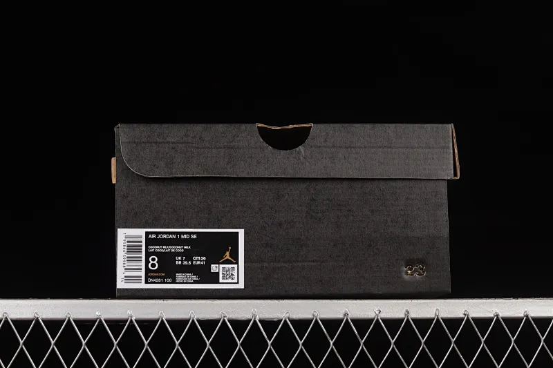 All categories Air Jordan Jordan series basketball shoes Air Jordan 1 Mid Air Jordan 1 Mid AJ1 Joe 1 rice gray coconut milk mid-top basketball shoes DN4281-100